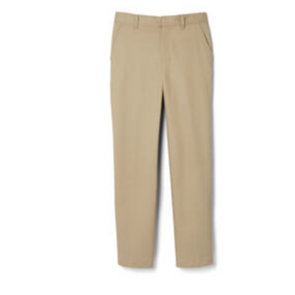 French Toast Boys Relaxed Fit Twill Pants Khaki Size 8, 10, 14, 18.